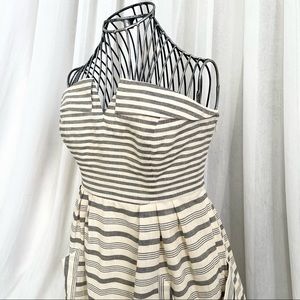 NWT Anthropologie Maeve Striped Strapless Dress